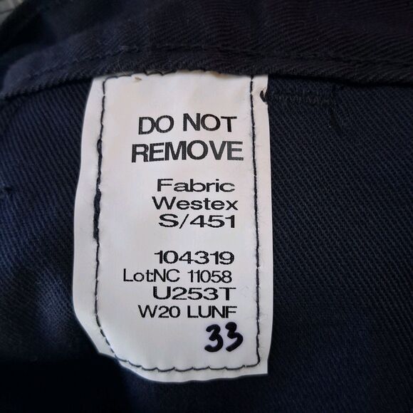 Tyndale FR Flame Resistant ARC / CAT 2 Work Pants 40x32 Navy Blue USA NWT - Picture 7 of 10